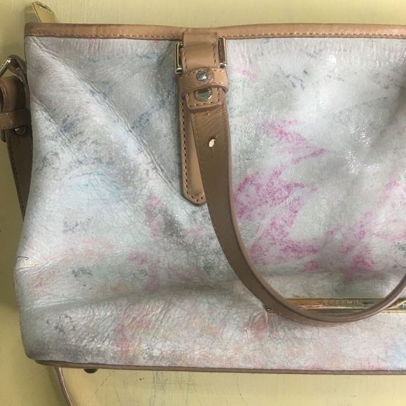 Brahmin Talitha Floral Gloss Shoulder Purse with Crossbody Strap - Picture 3 of 16